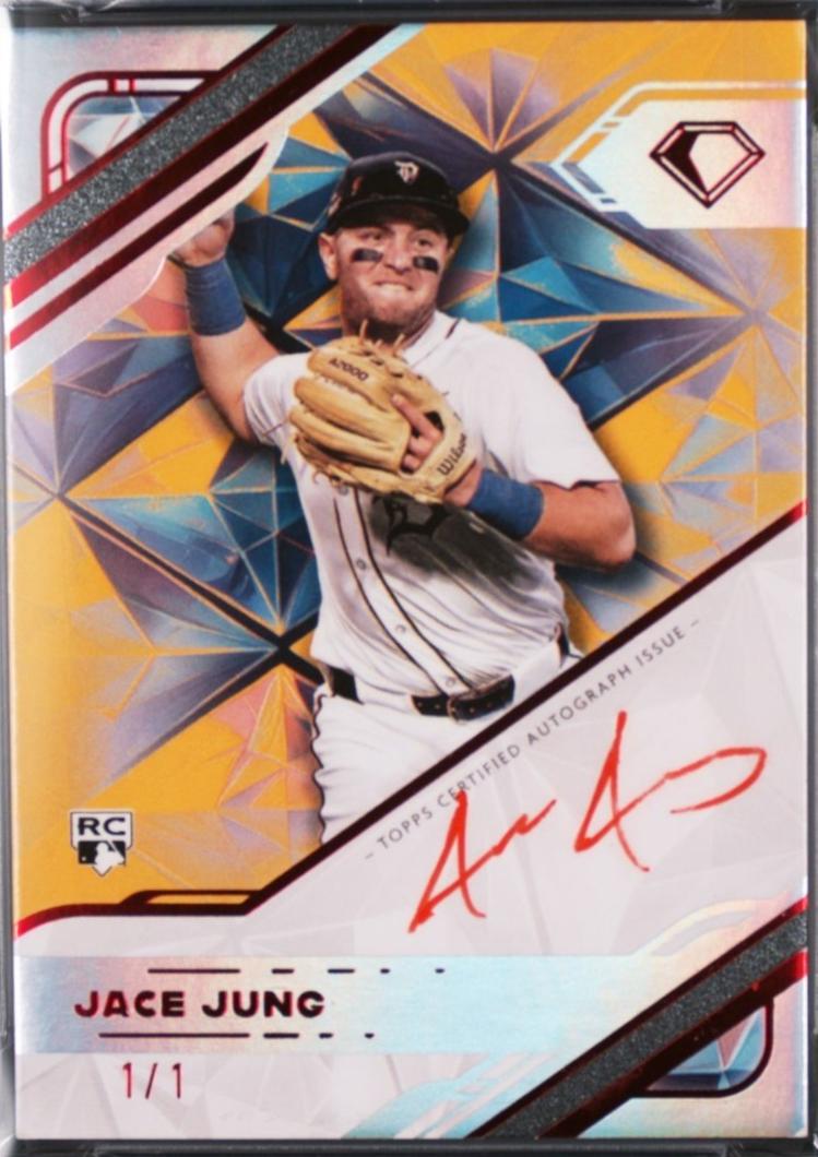Jace Jung #WPA-JJU 2025 Topps Diamond Icons White Polychromatink Autograph Baseball