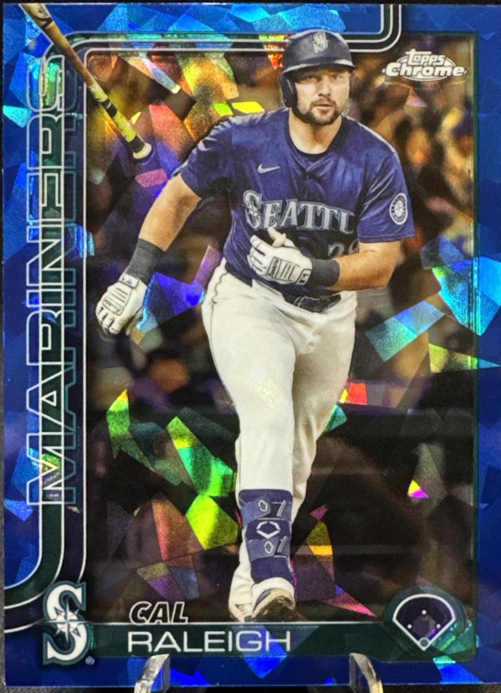 Cal Raleigh #USC45 Prices | 2025 Topps Chrome Sapphire Update ...