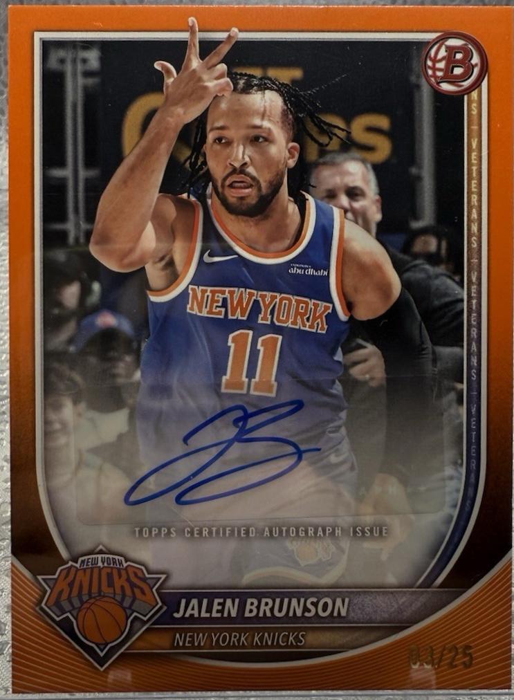 Jalen Brunson [Orange Border] #RVA-JBR