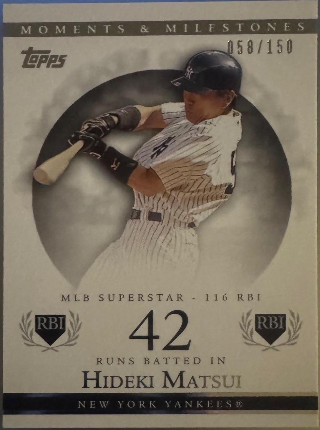 Hideki Matsui #97 2007 Topps Moments & Milestones Baseball