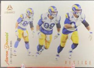 Aaron Donald #VST-ADO Football Cards 2022 Panini Luminance Vestige