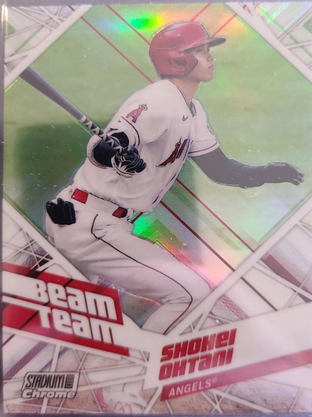 Shohei Ohtani #BTC-3 Baseball Cards 2021 Stadium Club Chrome Beam Team