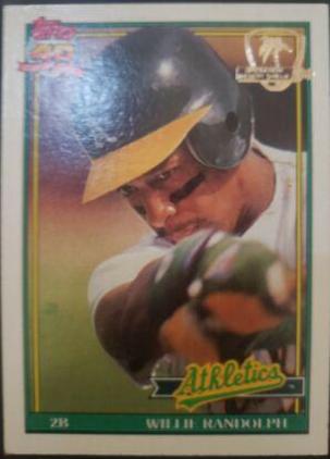 Willie Randolph #525 1991 Topps Desert Shield Baseball
