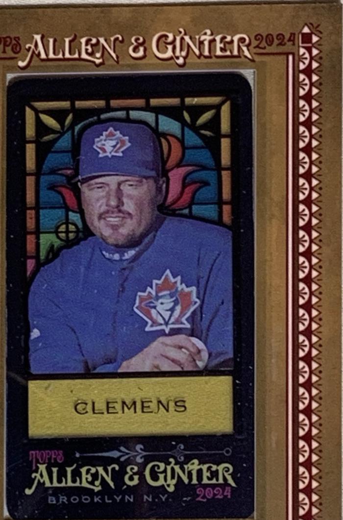 Roger Clemens #195 2024 Topps Allen & Ginter Stained Glass Mini Baseball