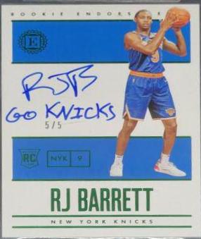 RJ Barrett #104 2019-20 Panini Encased Basketball