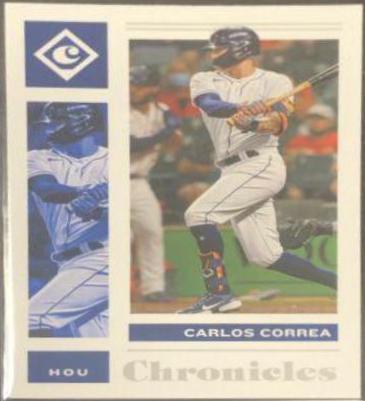 Carlos Correa #3 Baseball Cards 2021 Panini Chronicles