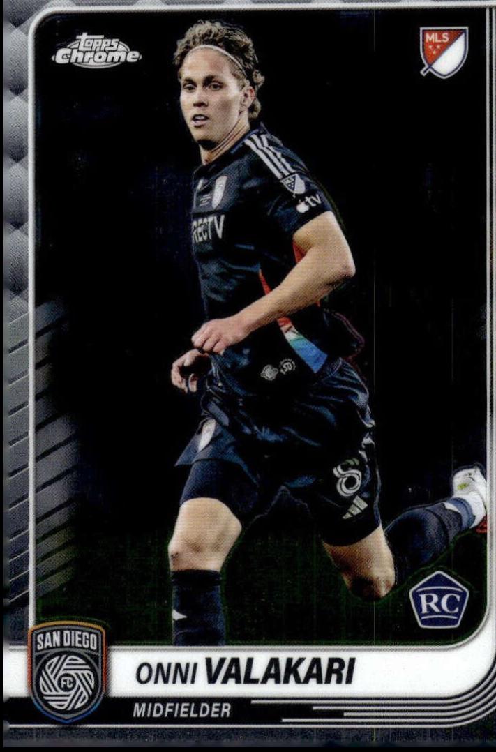 Onni Valakari #126 2025 Topps Chrome MLS