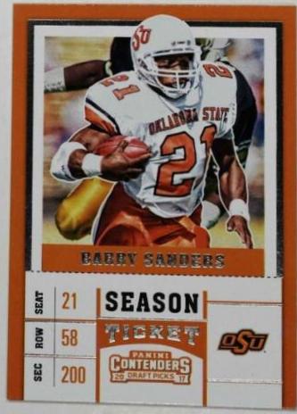 Barry Sanders #10 Football Cards 2017 Panini Contenders Draft Picks