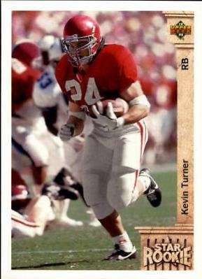 Kevin Turner #25 Football Cards 1992 Upper Deck