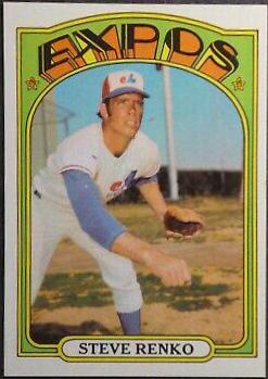 Steve Renko #307 Baseball Cards 1972 Topps