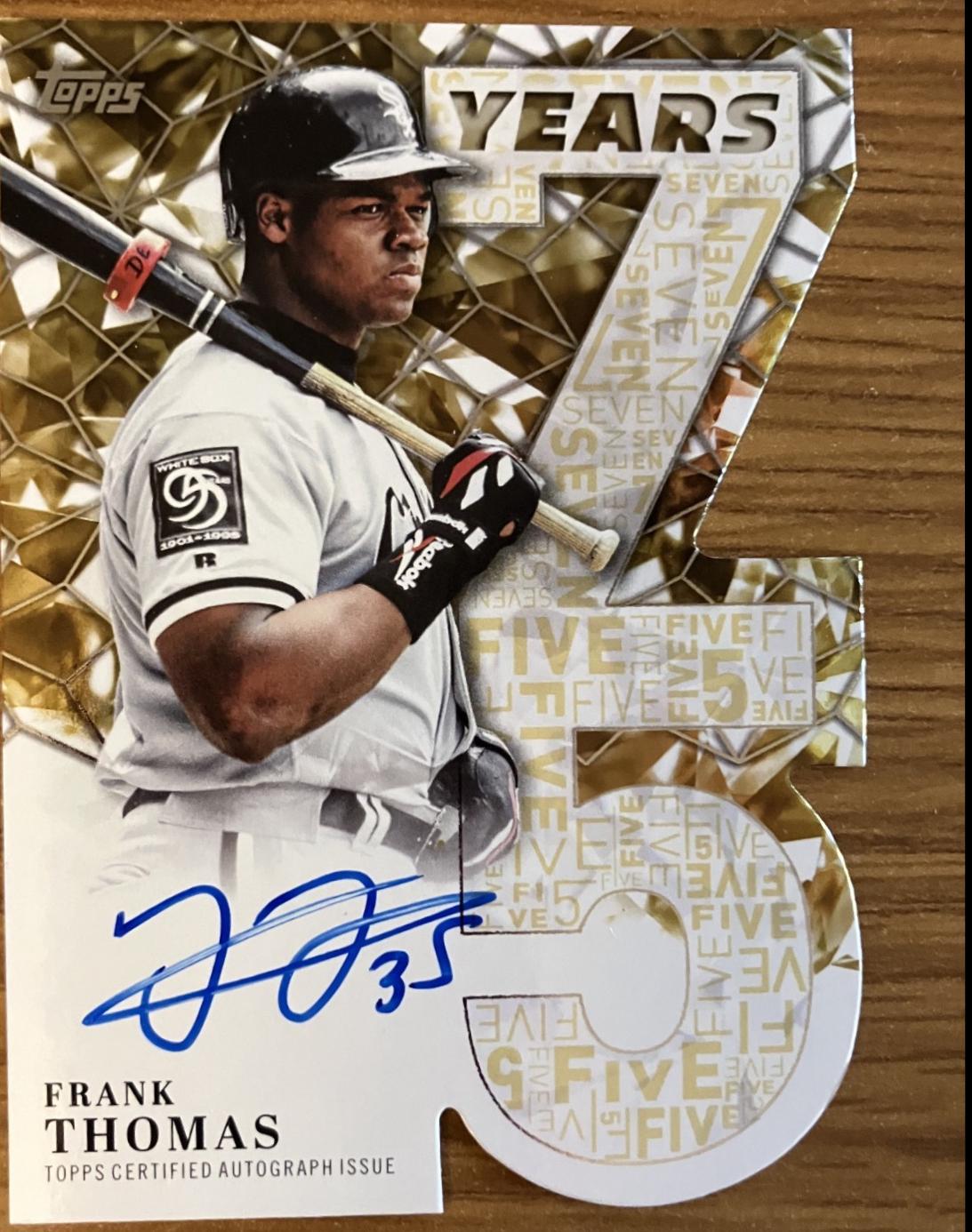 Frank Thomas #75YA-FTH Prices | 2026 Topps 75 Years Of Topps Die 