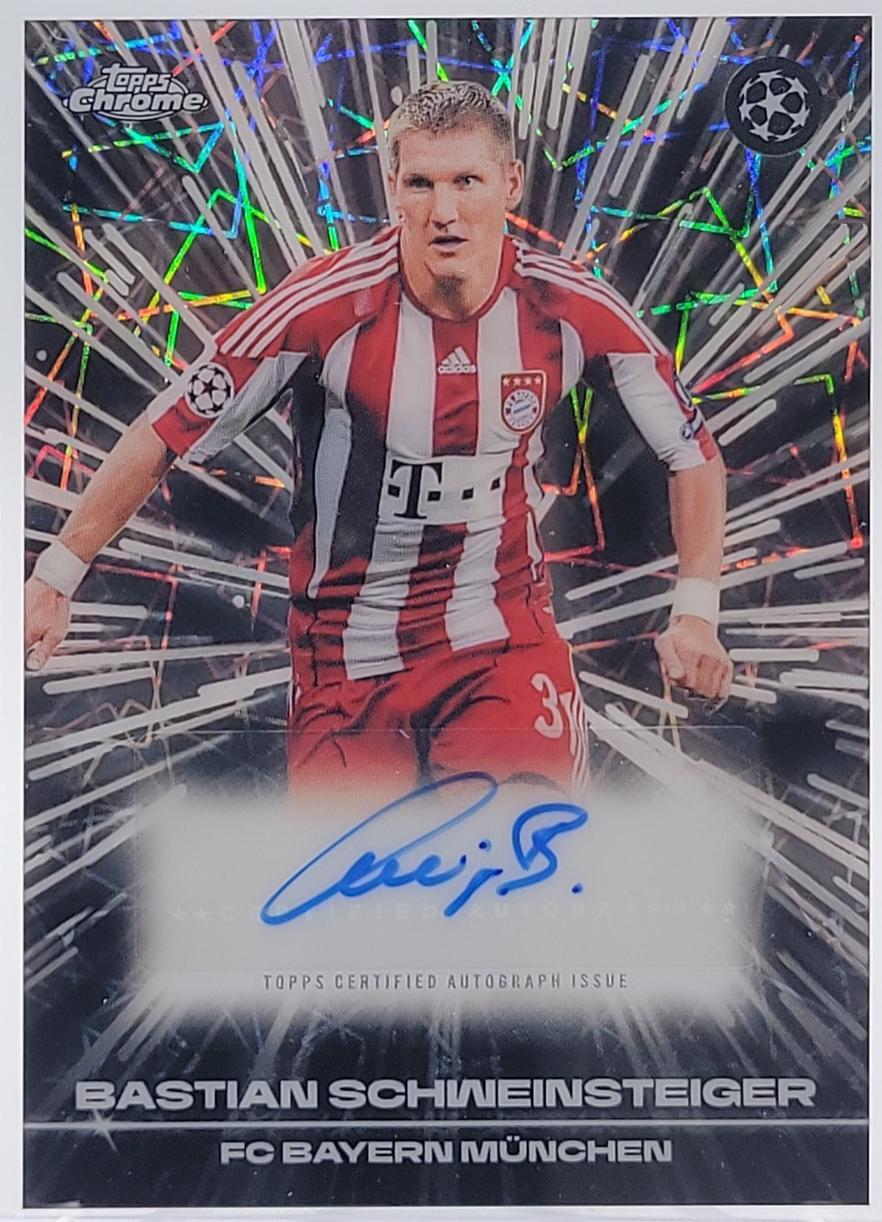 Bastian Schweinsteiger #BLA-BS 2025 Topps Chrome UEFA Black Lazer Autograph