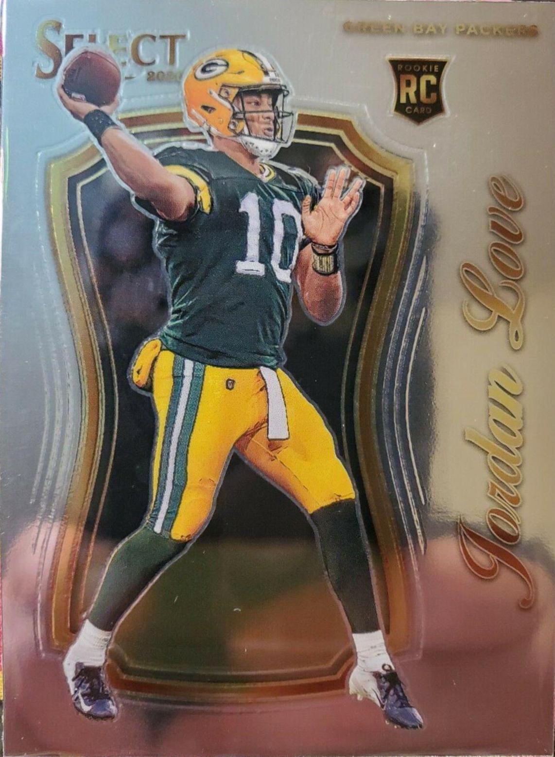 Jordan Love Football Cards 2020 Panini Select Certified Rookies