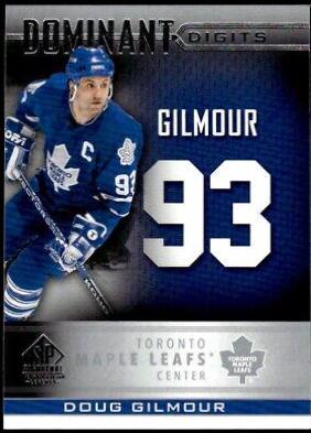Doug Gilmour #DD-14 Hockey Cards 2020 SP Signature Edition Legends Dominant Digits