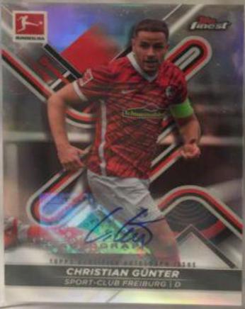 Christian Gunter #BCA-CG 2021 Topps Finest Bundesliga Autographs Soccer