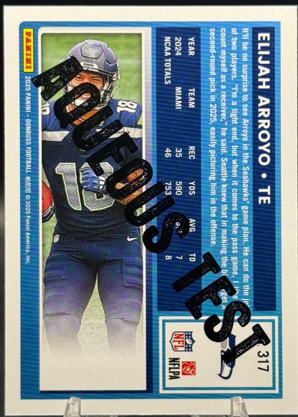 Elijah Arroyo #317 2025 Panini Donruss Football