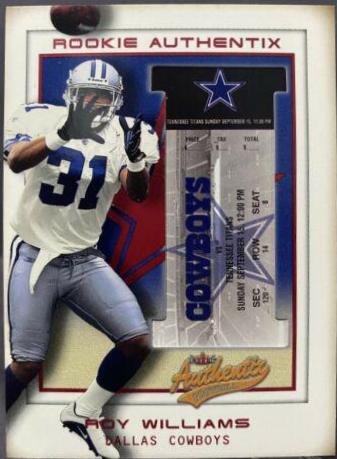 Roy Williams #126 2002 Fleer Authentix Football