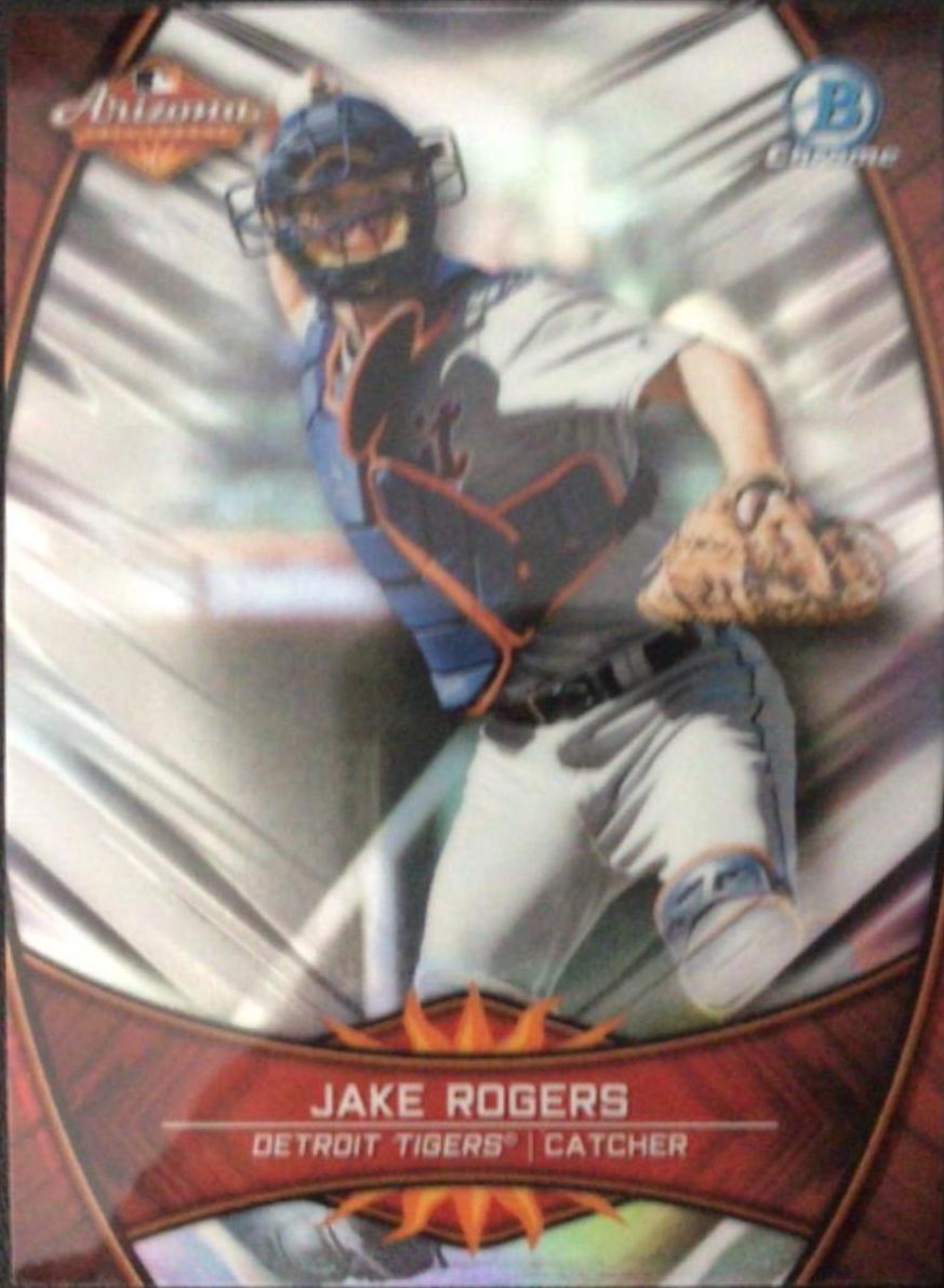 Jake Rogers #JR Baseball Cards 2019 Bowman Chrome 2018 AFL Fall Stars