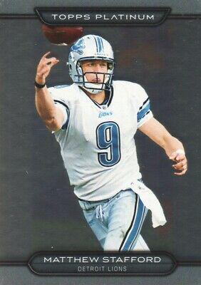 Matthew Stafford #9 Football Cards 2010 Topps Platinum