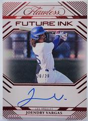 Joendry Vargas [Ruby] #FI-JV Baseball Cards 2024 Panini Flawless Future Ink Prices