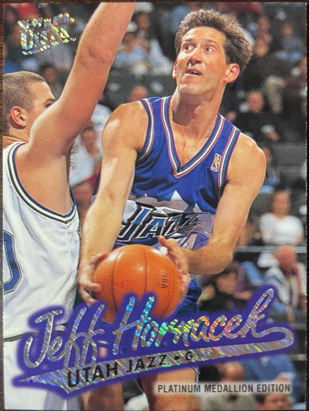 Jeff Hornacek #P-252 1996 Ultra Platinum Medallion Basketball
