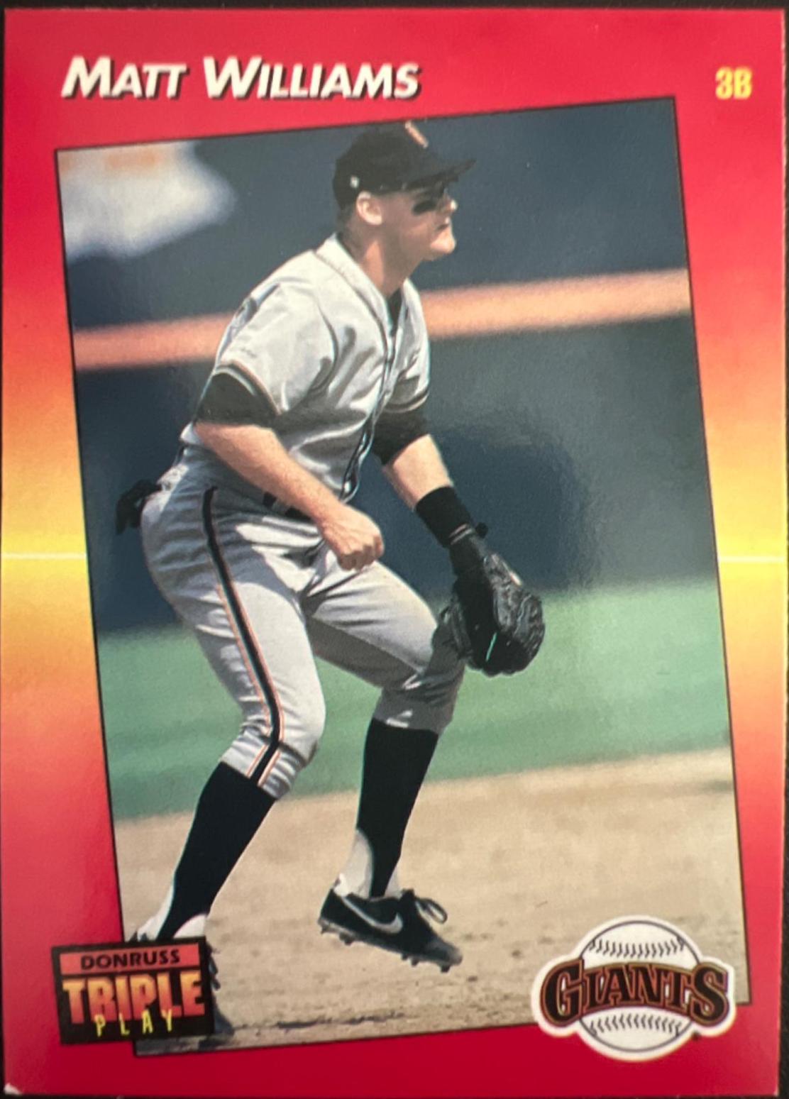 Matt Williams #4 Baseball Cards 1992 Panini Donruss Triple Play