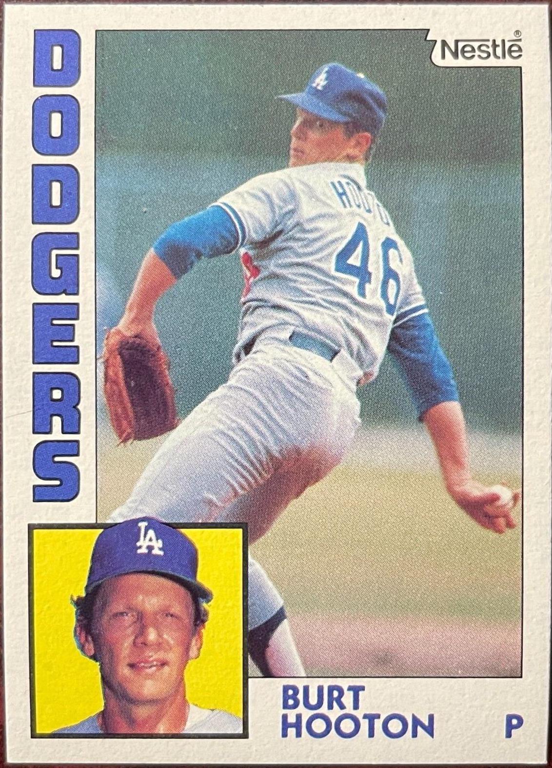 Burt Hooton #15 Baseball Cards 1984 Topps Nestle