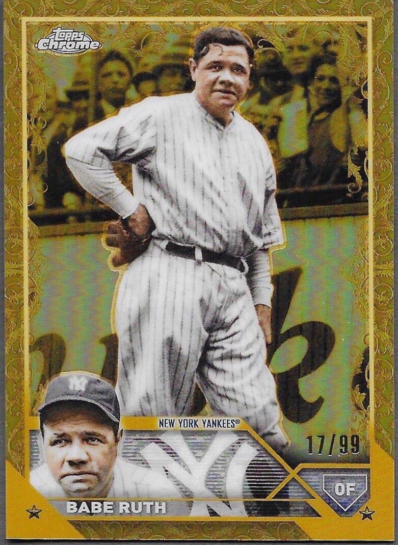 Babe Ruth #3 Baseball Cards 2023 Topps Gilded Collection