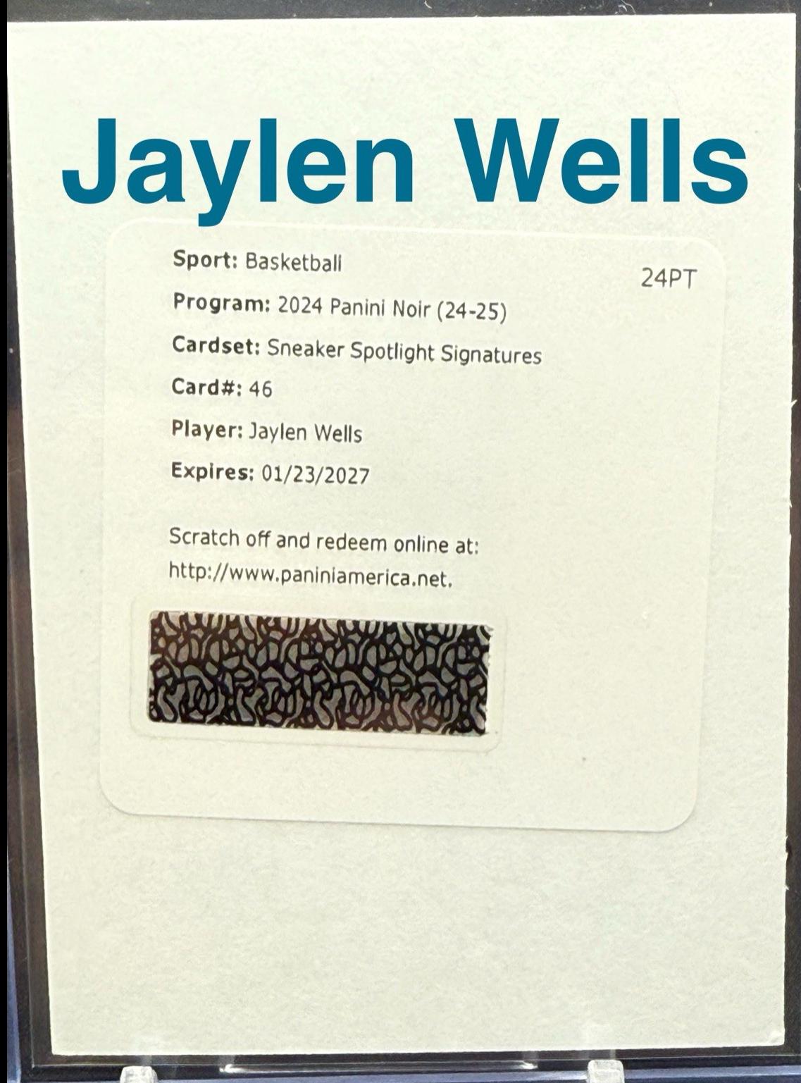 Jaylen Wells #46
