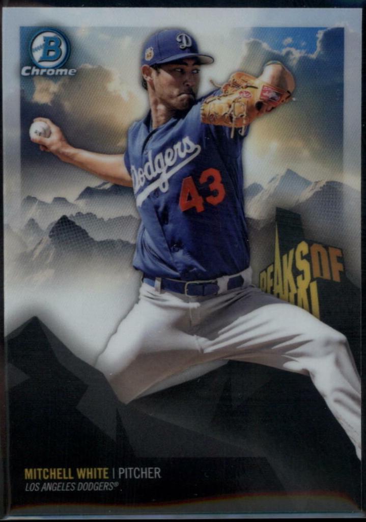 Mitchell White #MW 2018 Bowman Chrome Peaks Of Potential Baseball