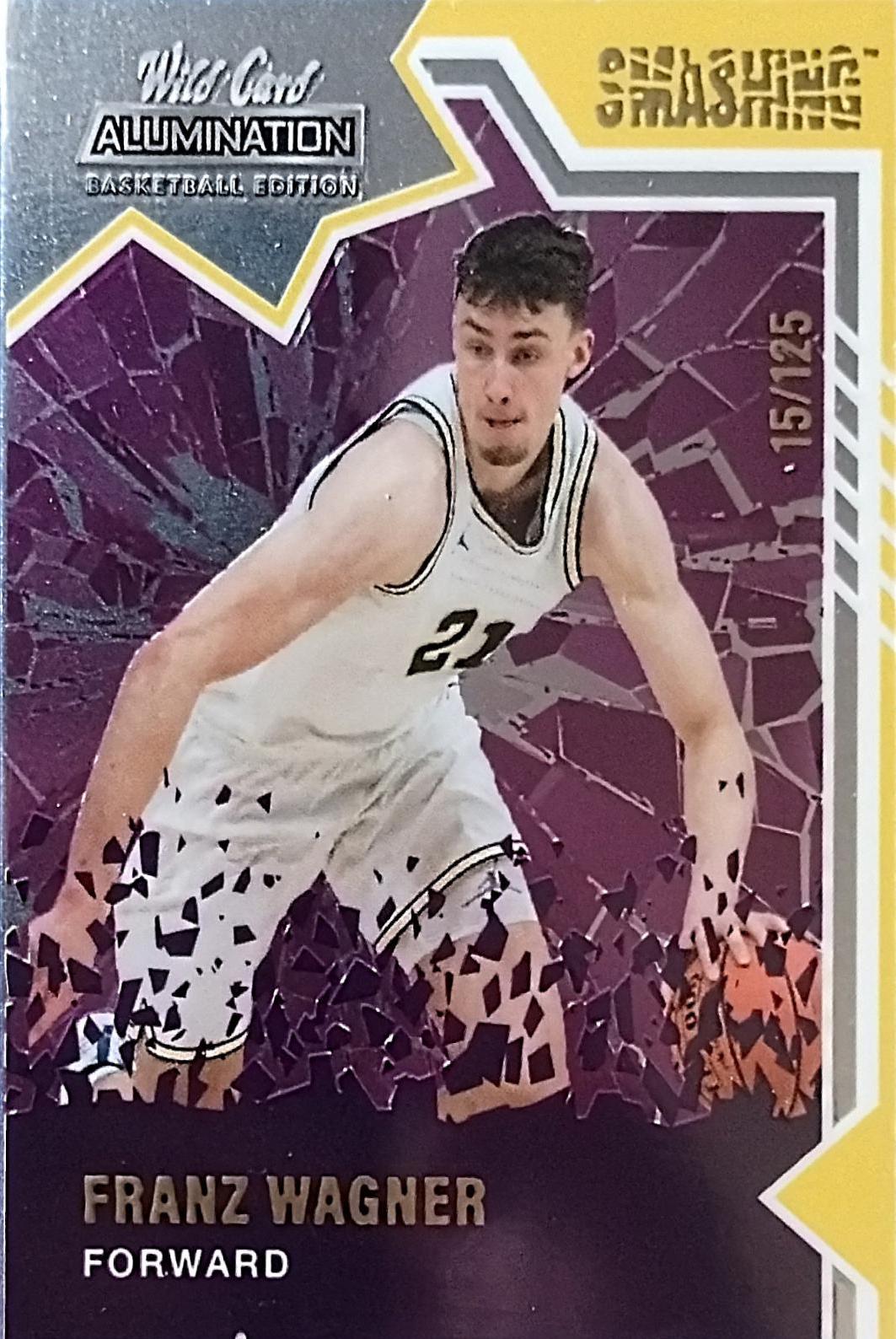 Franz Wagner #SM-6 2022 Wild Card Alumination Basketball