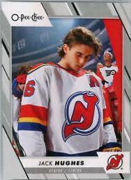 Jack Hughes #6 Hockey Cards 2023 O-Pee-Chee Hats Off
