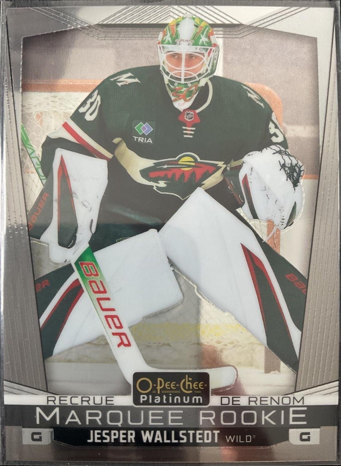 Jesper Wallstedt #P-JW Hockey Cards 2024 O-Pee-Chee Platinum Preview