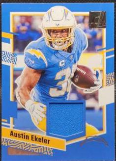 Austin Ekeler #DTH-AE Football Cards 2023 Panini Donruss Threads