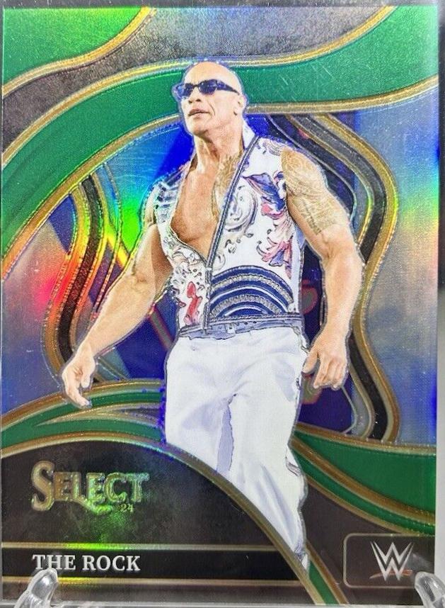 The Rock [Green Prizm] #273 Prices | 2024 Panini Select WWE