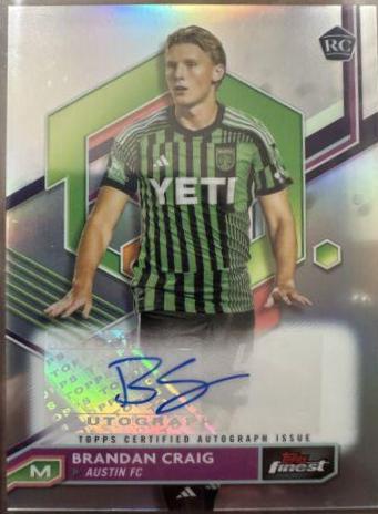 Brandan Craig #A-CR 2023 Finest MLS Autograph