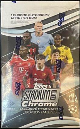 Hobby Box Soccer Cards 2022 Stadium Club Chrome UEFA Competitions