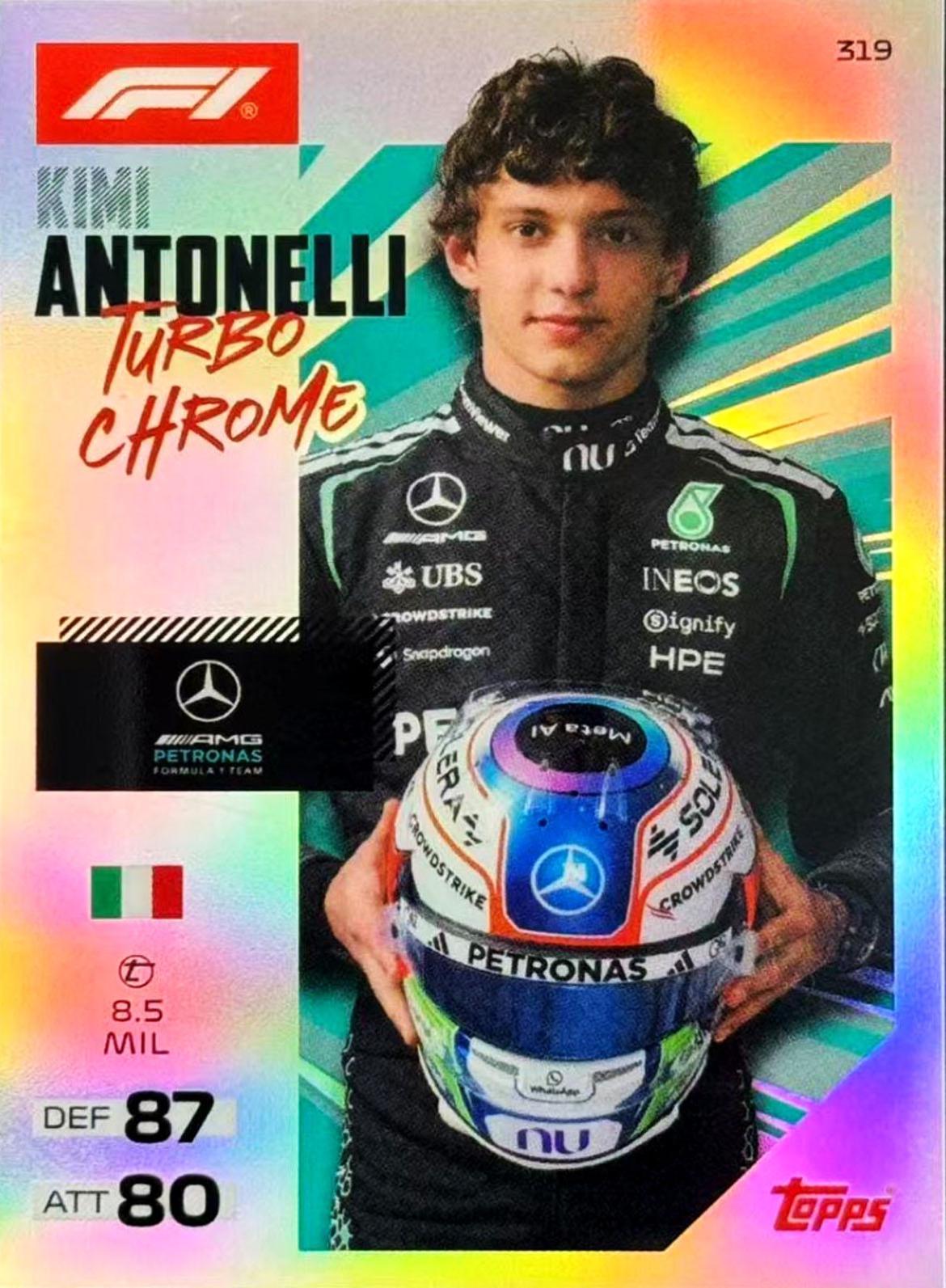 Kimi Antonelli #319 Prices | 2026 Topps Turbo Attax Formula 1