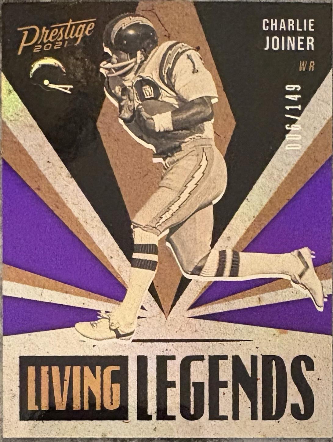 Charlie Joiner [Purple] #LL-25