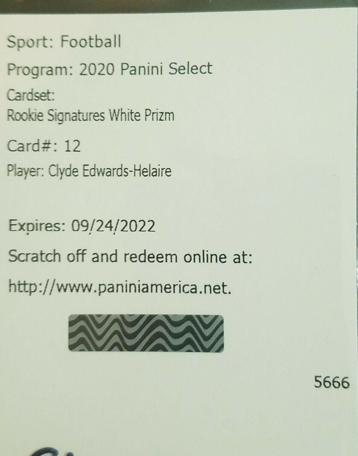 Clyde Edwards-Helaire [White Prizm]