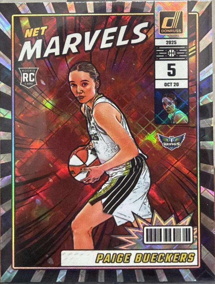 Paige Bueckers #23 2025 Panini Donruss WNBA Net Marvels