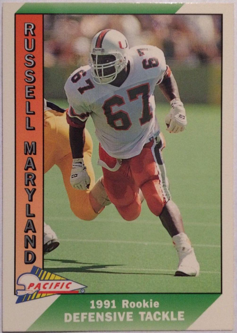Russell Maryland #536 Football Cards 1991 Pacific