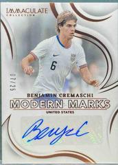Benjamin Cremaschi #2 Soccer Cards 2024 Panini Immaculate Modern Marks Prices