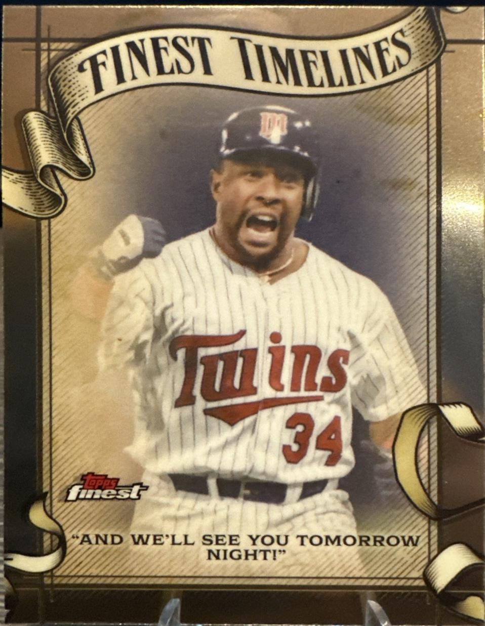 Kirby Puckett #FT-26 2026 Topps Finest Timelines Baseball