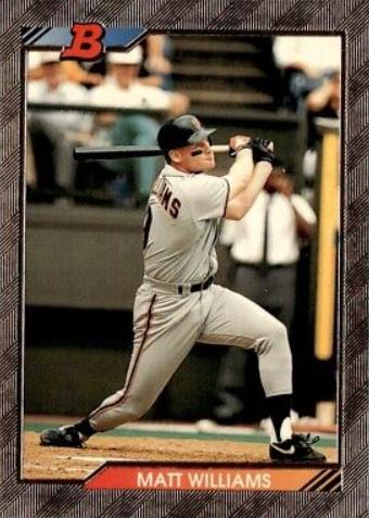 Matt Williams #579 1992 Bowman Baseball