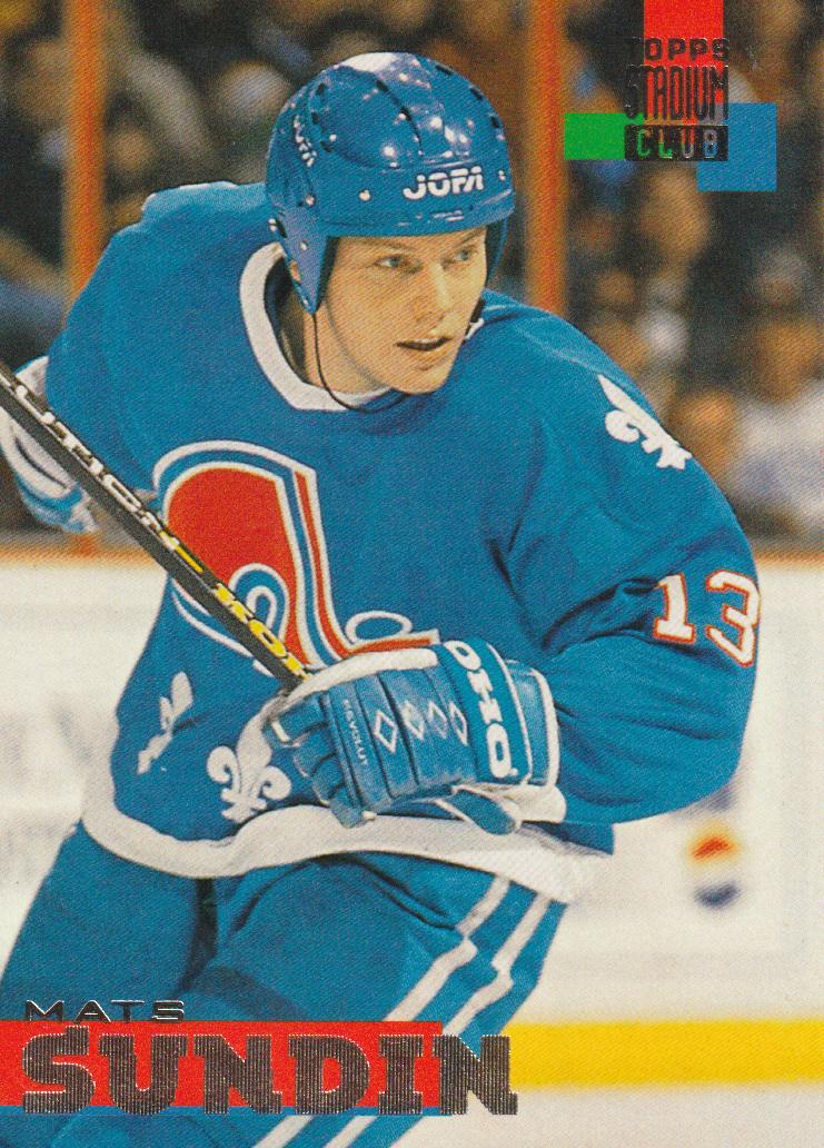 Mats Sundin #90 Hockey Cards 1994 Stadium Club