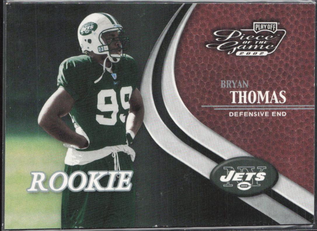 Bryan Thomas #92 2002 Playoff Piece Of The Game Football