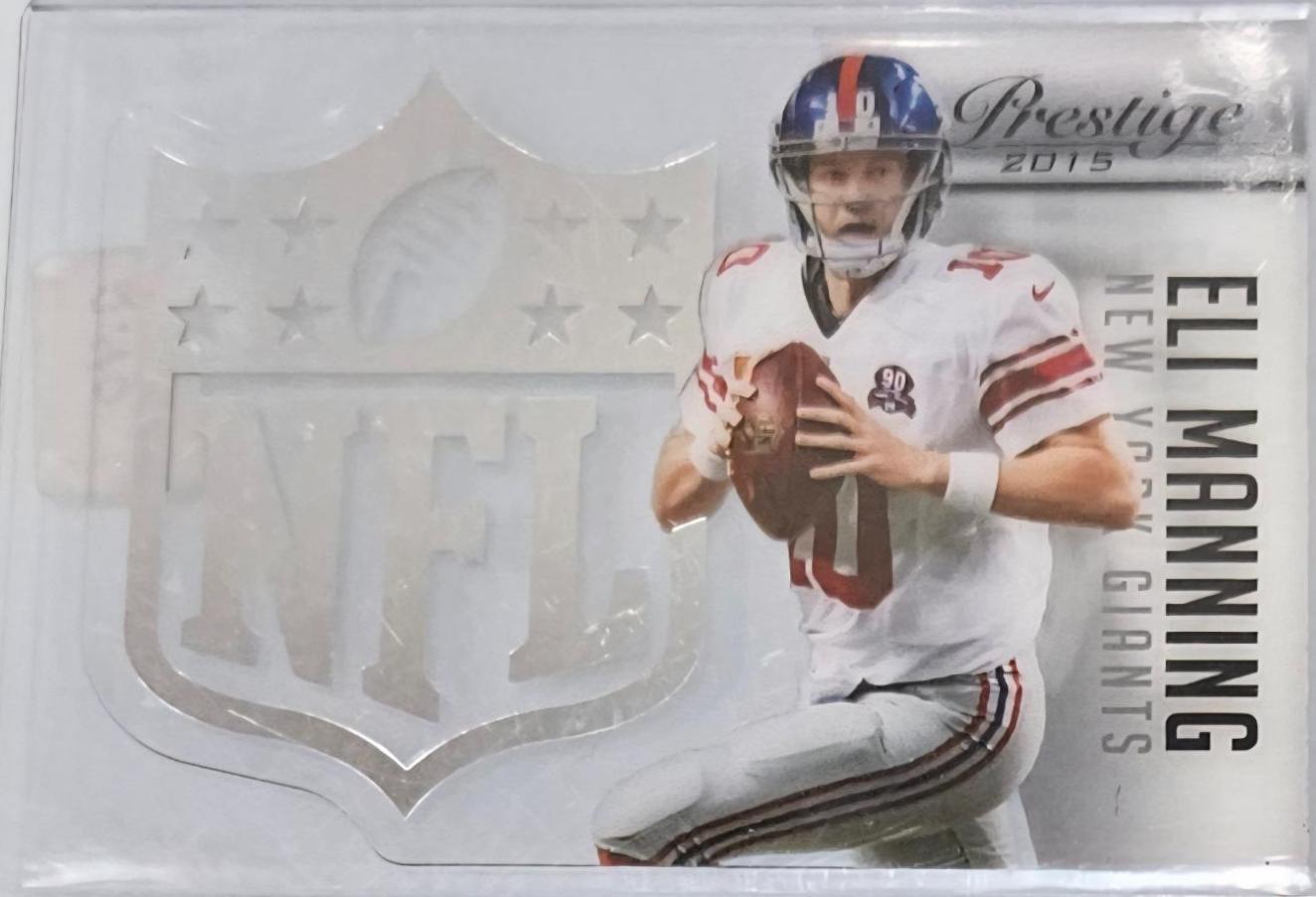 Eli Manning #20 Football Cards 2015 Panini Prestige NFL Shield
