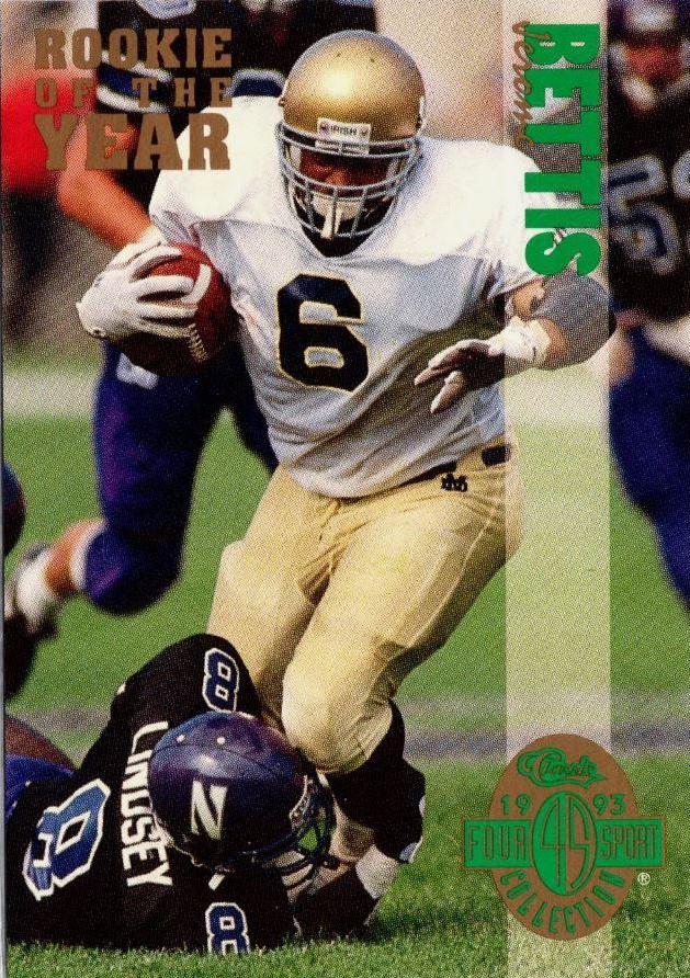 Jerome Bettis #RY1 Football Cards 1993 Classic Four Sport