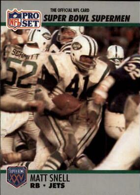 Matt Snell #44 1990 Pro Set Super Bowl 160 Football